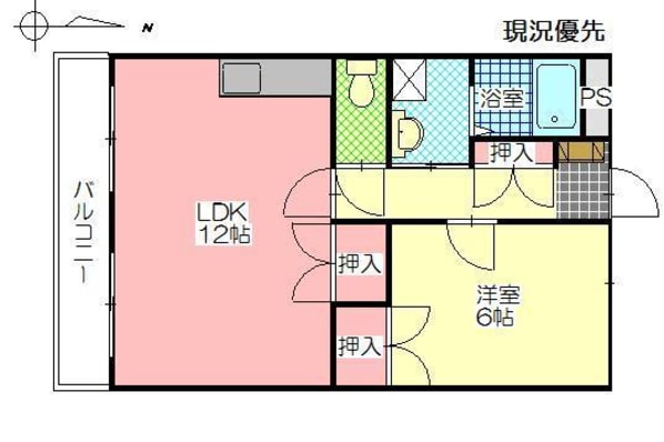 クレベール凌雲台の物件間取画像